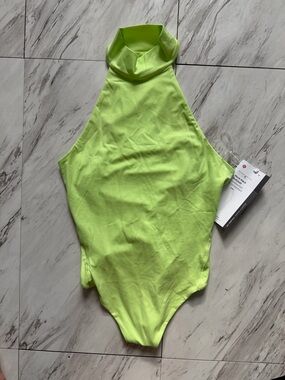 Lululemon Mockneck Bodysuit- Spark Greeb